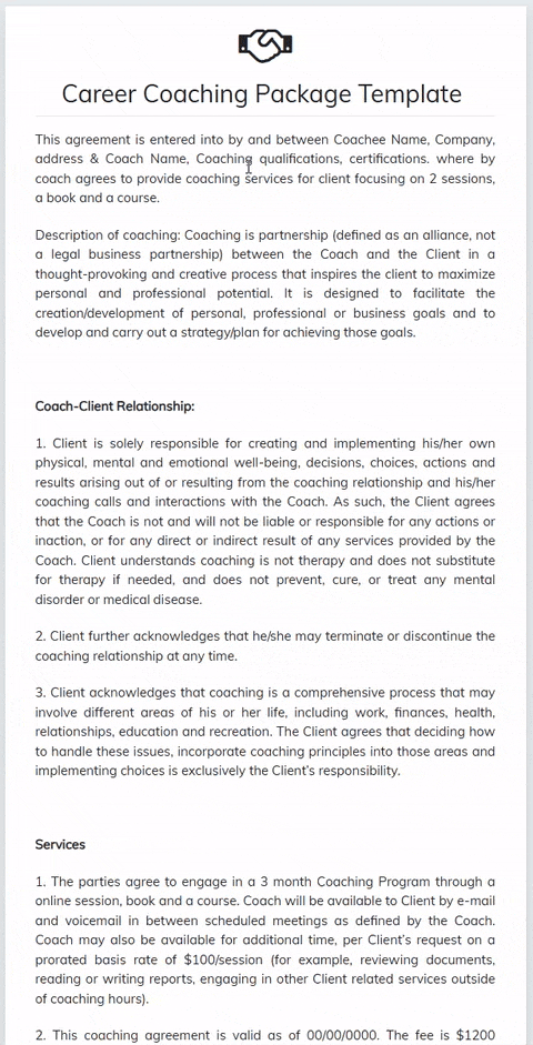 Sending and Signing an Agreement