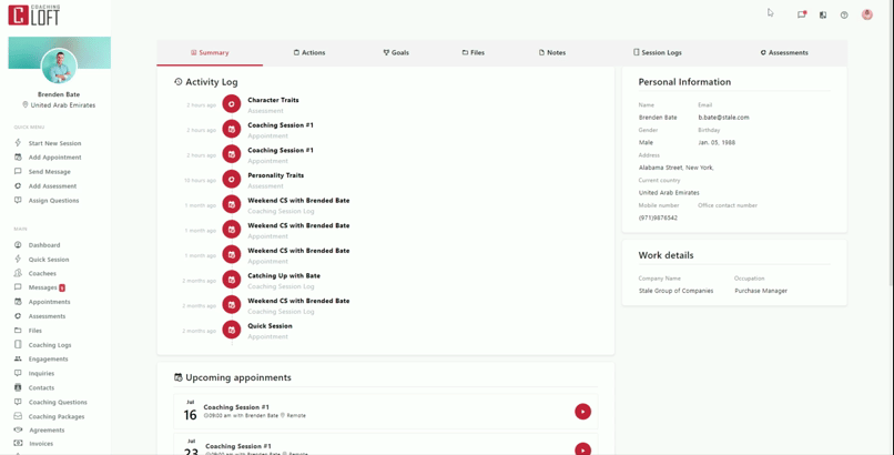 General Functionalities